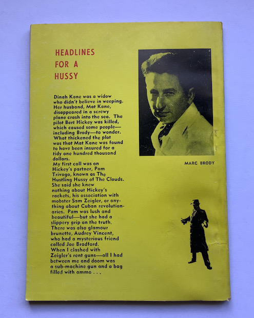 1957 HEADLINES FOR A HUSSY Australian Pulp Fiction book 1st edition